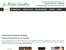 Tablet Screenshot of bois-de-chauffage-le-mans-sarthe.fr